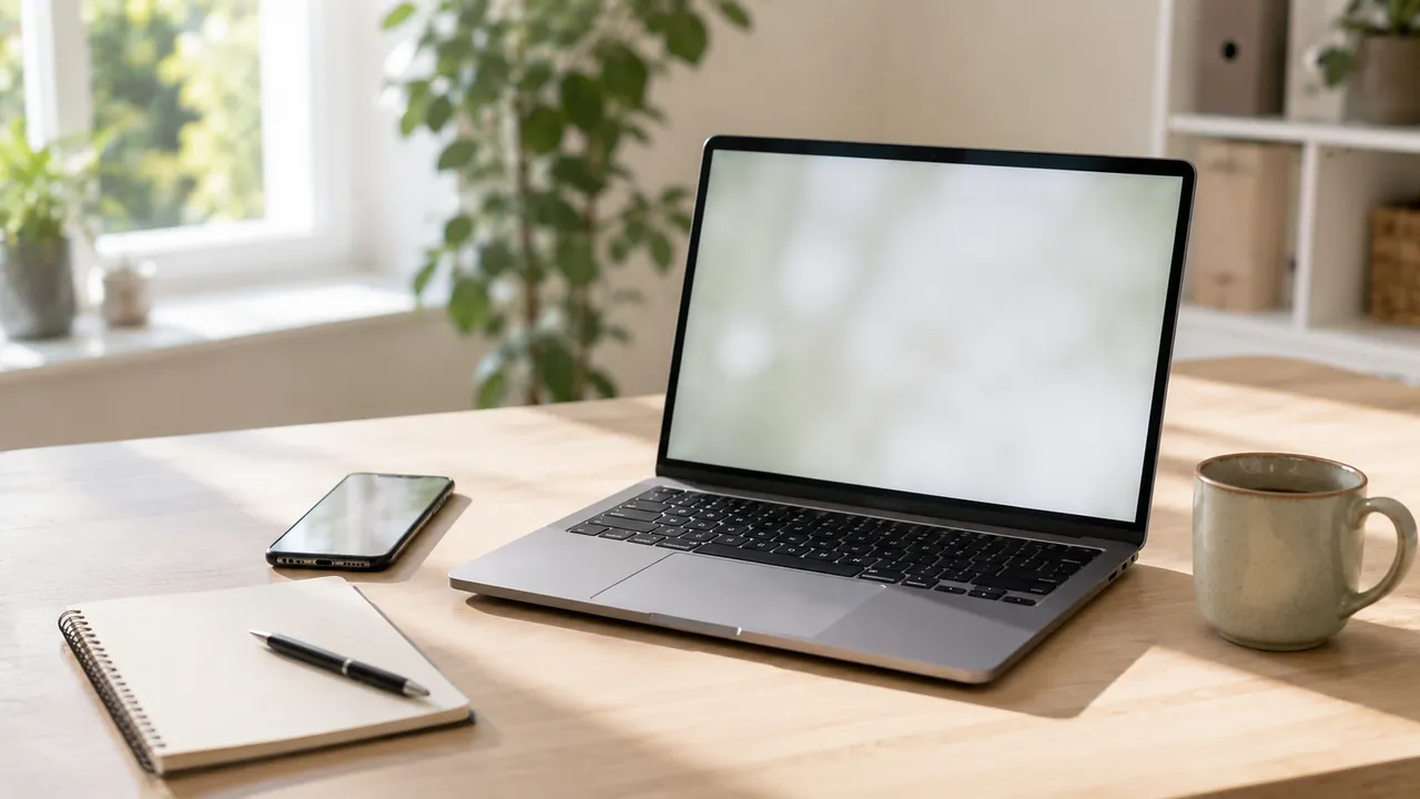 Laptop mit der Website einer Tierphysio-Praxis